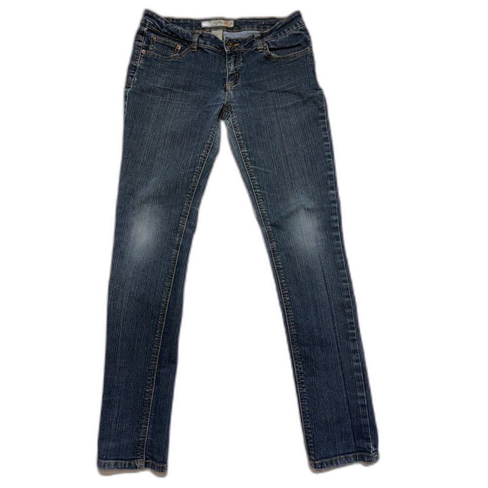 Tyte Jeans Womens 9 Low Rise Skinny Dark Wash Y2K 2000s Vintage Stretch Denim